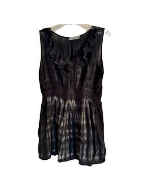 🔵Unity Black Tie Dye Sleeveless Women’s Top Size L